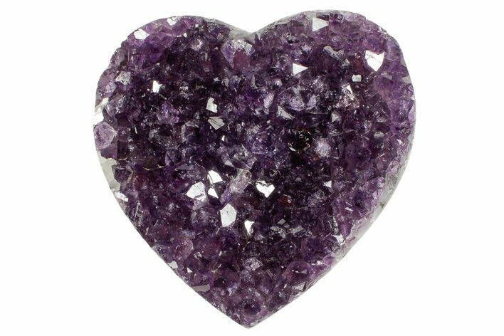 Dark Purple Amethyst Heart - Uruguay #364473